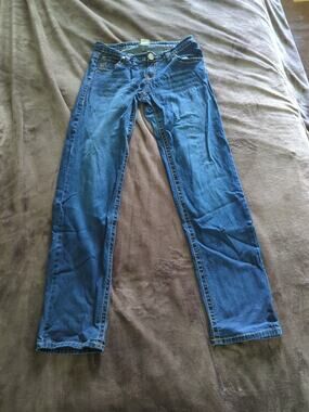 True Religion Jeans Women Blue World Tour Joey Big T 12 Made In USA